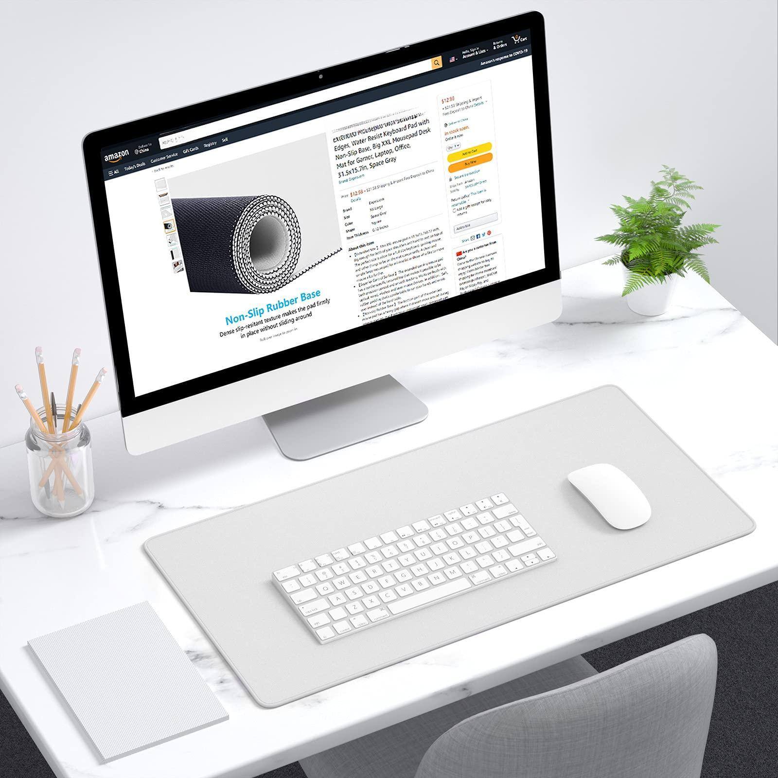 Sure, here is the corrected and grouped text:

---

**Product Description:**

- **Ergonomic Wrist Rest XXL**
- **Non-Slip Rubber Base**
- **Mouse Pad with Dense Place for Mouse**
- **Space for Keyboard**
- **Office, Home, and Gaming**

**Features:**

- **Non-Slip Rubber Base**
- **Dense Place for Mouse**
- **Ergonomic Wrist Rest**

**Details:**

- **Material:** High-quality, durable material
- **Size:** 31.5 x 12.6 inches
- **Color:** Black
- **Weight:** 1.2 lbs

**Additional Information:**

- **Brand:** [Brand Name]
- **Rating:** 4.5 out of 5 stars
- **Reviews:** 12 reviews
- **Price:** $12.98

**Customer Reviews:**

- **Positive Reviews:** Highlighting comfort and durability
- **Negative Reviews:** Mentioning minor issues like color fading

**Shipping:**

- **Free Shipping:** Available
- **Delivery Time:** 3-5 business days

**Return Policy:**

- **30-Day Return Policy**

**Other Products:**

- **Related