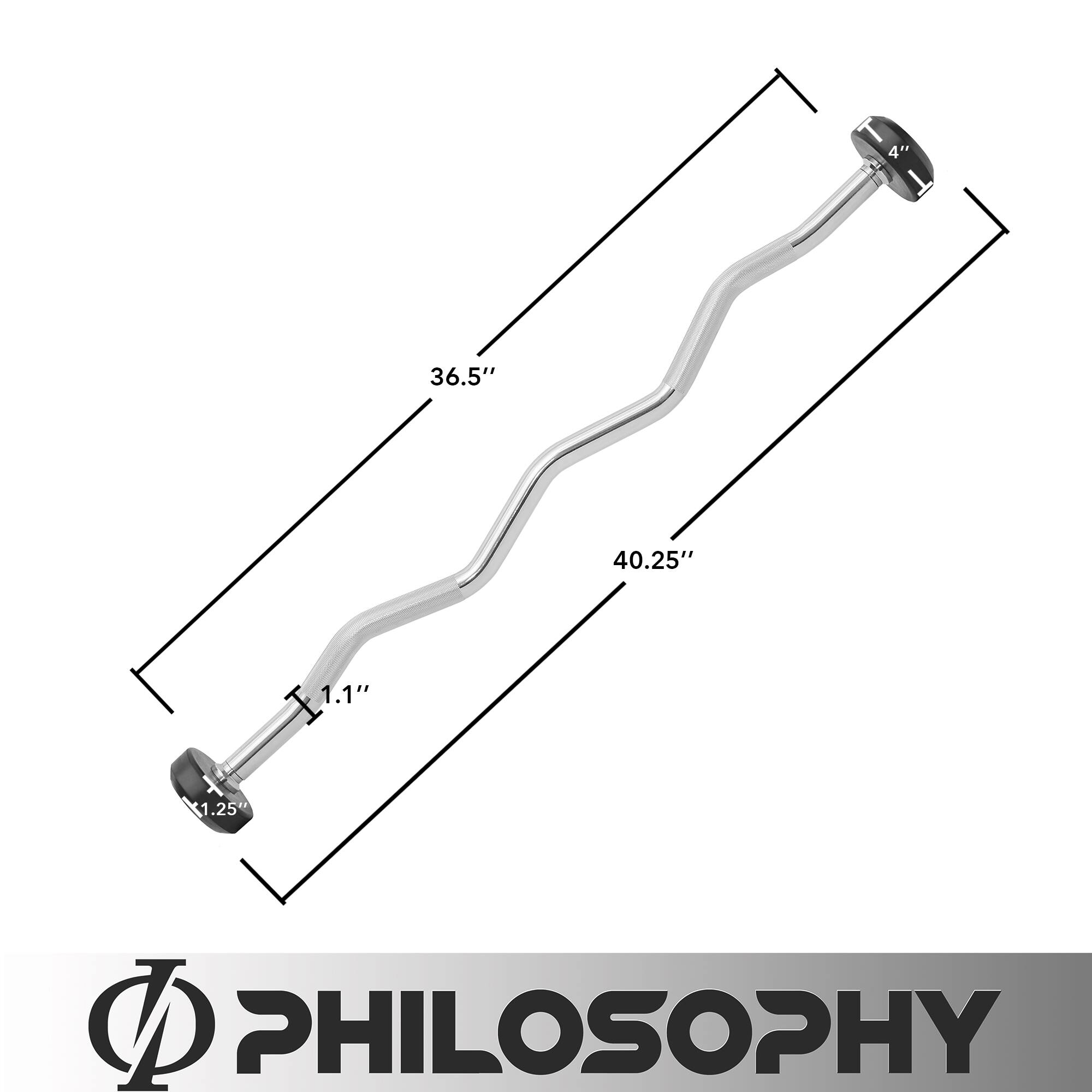 36.5" 40.25" 1.1" X1.25" D PHILOSOPHY