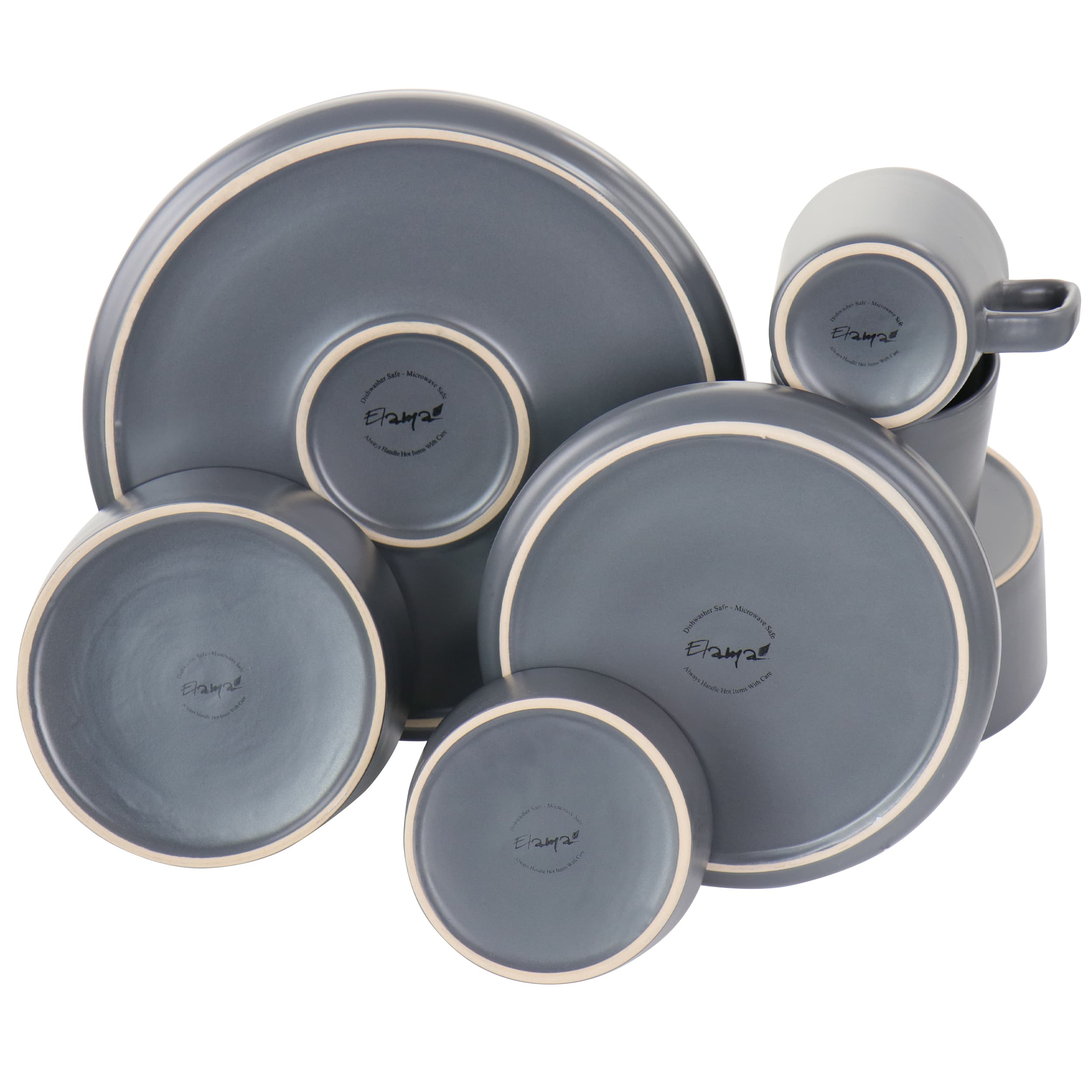 Elama Luxmatte 20 Piece Dinnerware Set - Thumbnail 2
