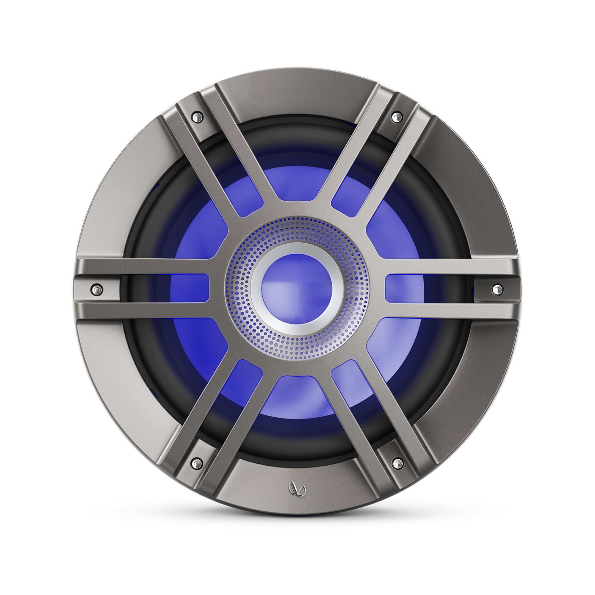 Alt View 2. Infinity - Infinity KAPPA1050MAM - Kappa Marine KAPPA1050M Titanium 10" Premium RGB LED Subwoofer - Black/Gray.