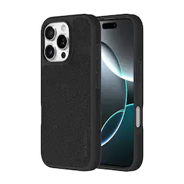 Incase - Pebbled Leather Apple iPhone 16 - Obsidian (Magsafe) - Obsidian (Black)
