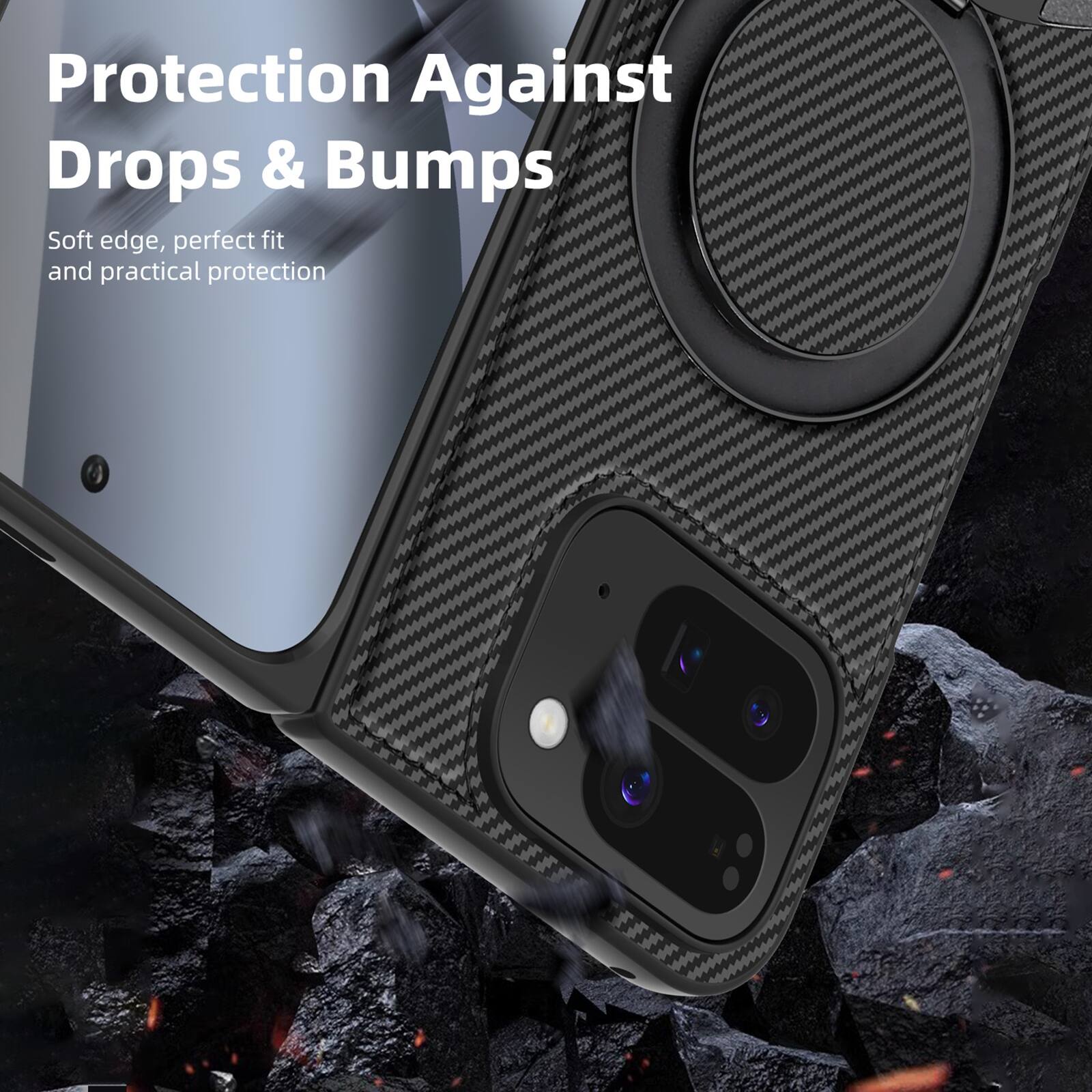 Protection Against Drops & Bumps  
Soft edge, perfect fit and practical protection