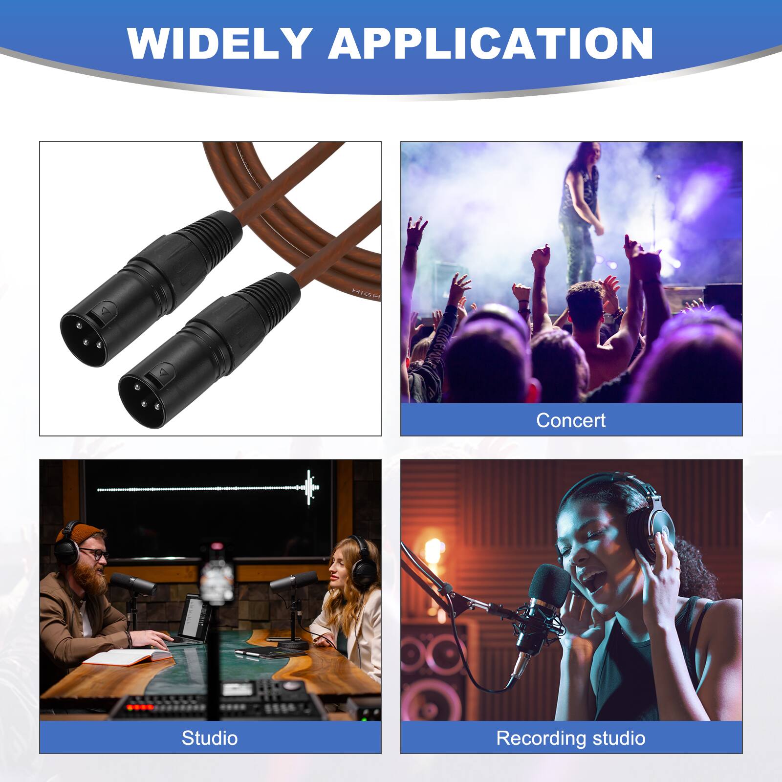 WIDELY APPLICATION

- Concert
- Studio
- Recording studio