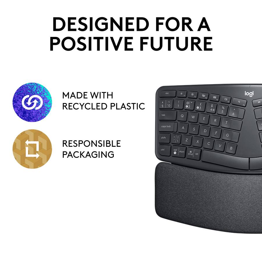 Logitech ERGO K860 Ergonomic Full size Wireless Scissor Keyboard Logitech ERGO K860 Ergonomic Full size Wireless Scissor Keyboard