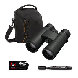 Nikon - Prostaff P3 10X42 Binoculars and Black Camera Shoulder Bag Bundle