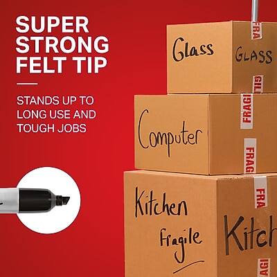 SUPER STRONG FELT TIP  
STANDS UP TO LONG USE AND TOUGH JOBS  

Glass  
FRAGILE  

Computer  
FRAGILE  

Kitchen  
FRAGILE