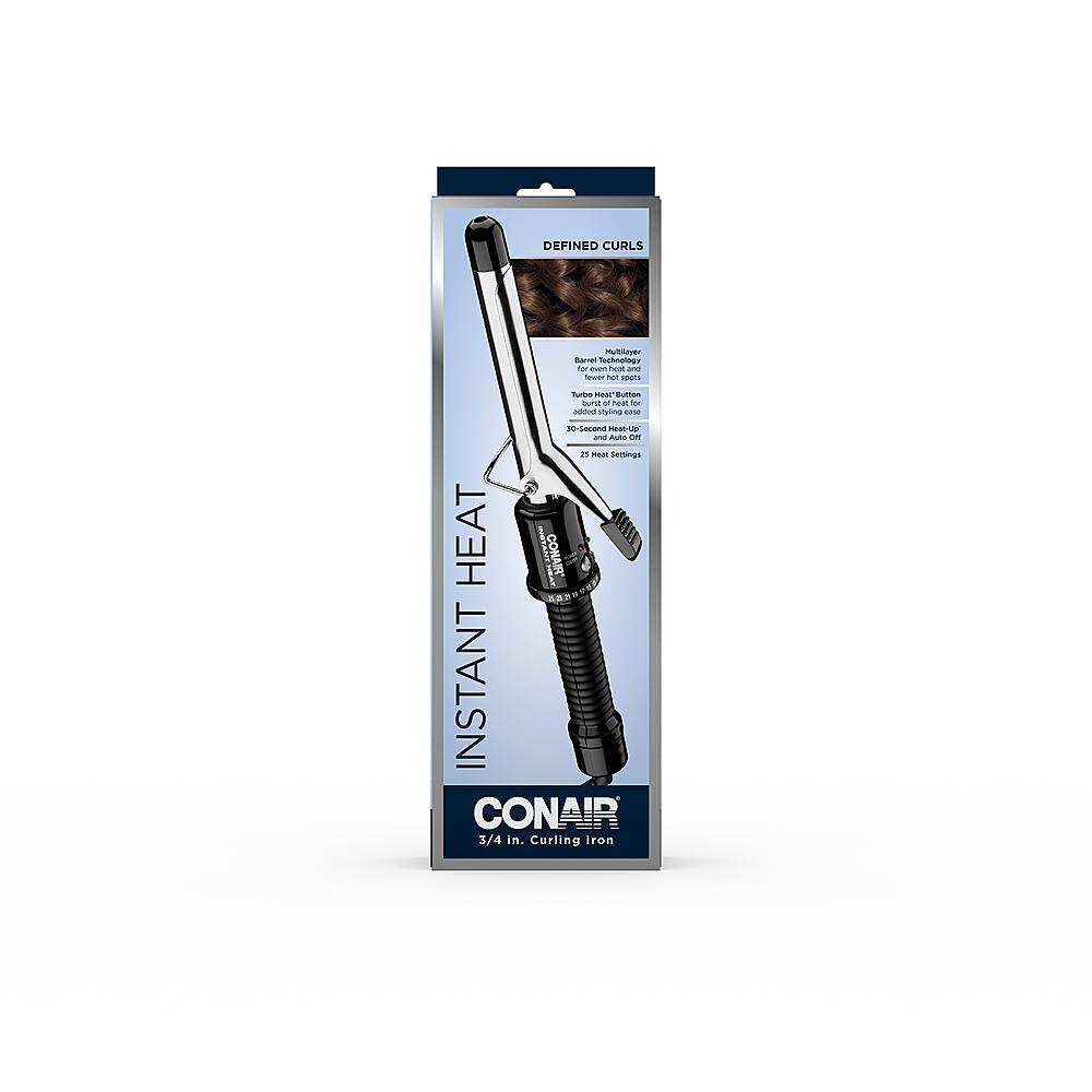 Alt View 13. Conair - Instant Heat 3/4" Curling Iron - Silver/Black.