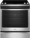 Whirlpool - 6.2 Cu. Ft. Self-Cleaning Slide-In Electric Convection Range - Stainless steel-Front_Standard
