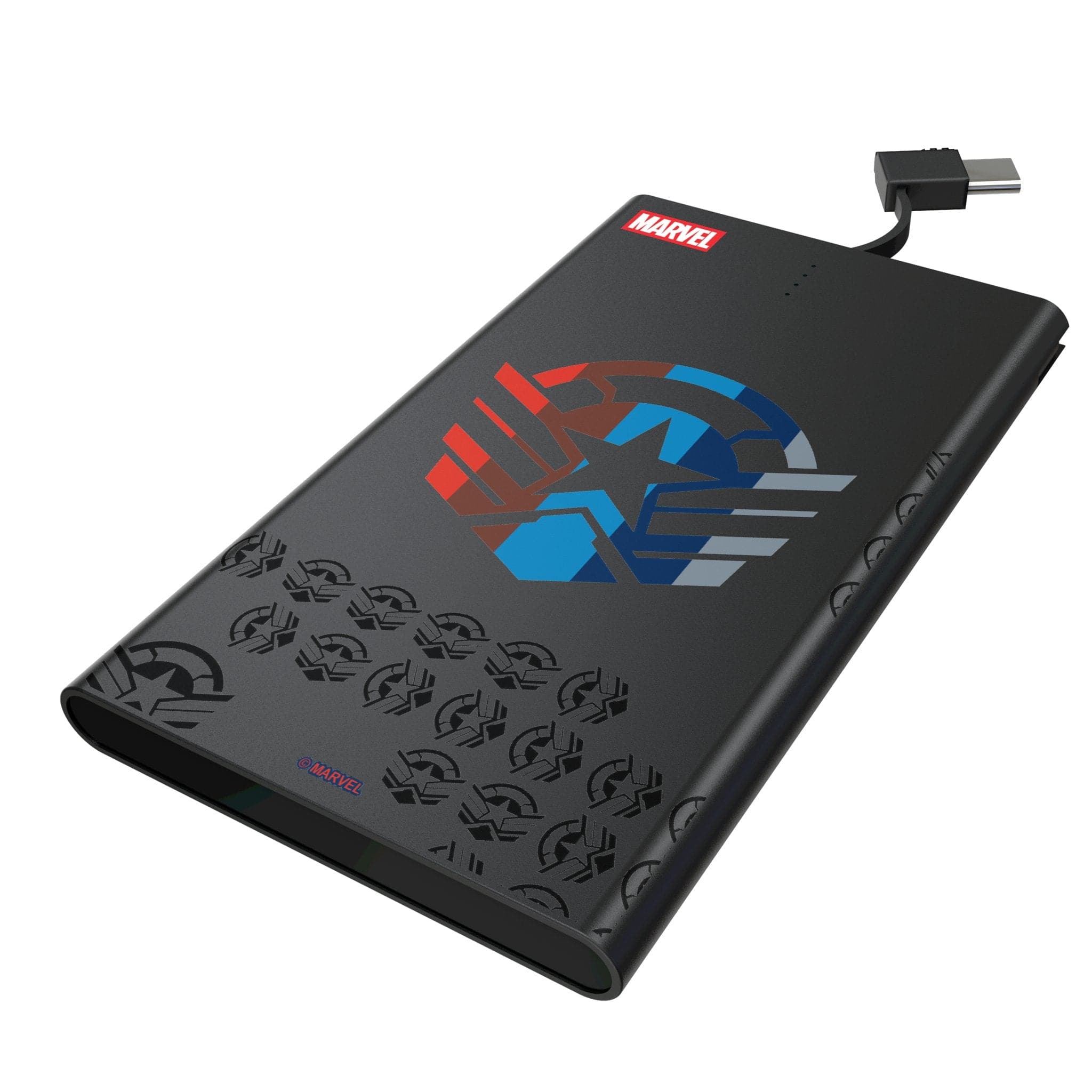 Keyscaper - Marvel Sigil 5000mAh Flat Powerbank - Sam Wilson Captain America