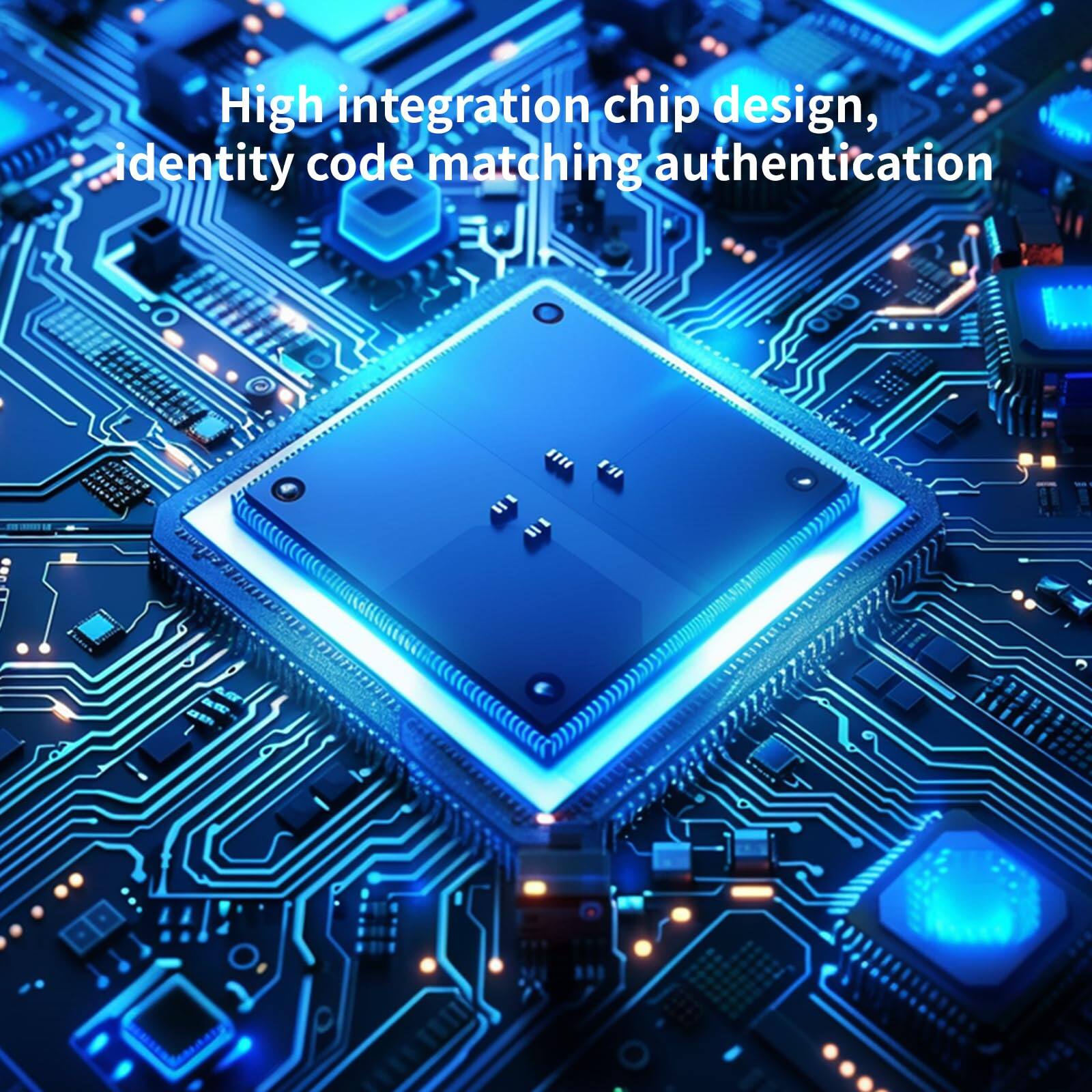 High integration chip design, identity code matching authentication