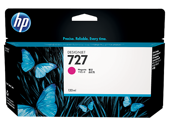 hp Precise. Reliable. Every time.  
DESIGNJET 727 Magenta  
130 ml