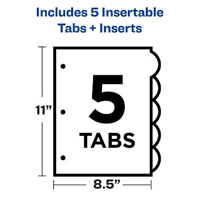 Includes 5 Insertable Tabs + Inserts

5 Tabs

11" x 8.5"
