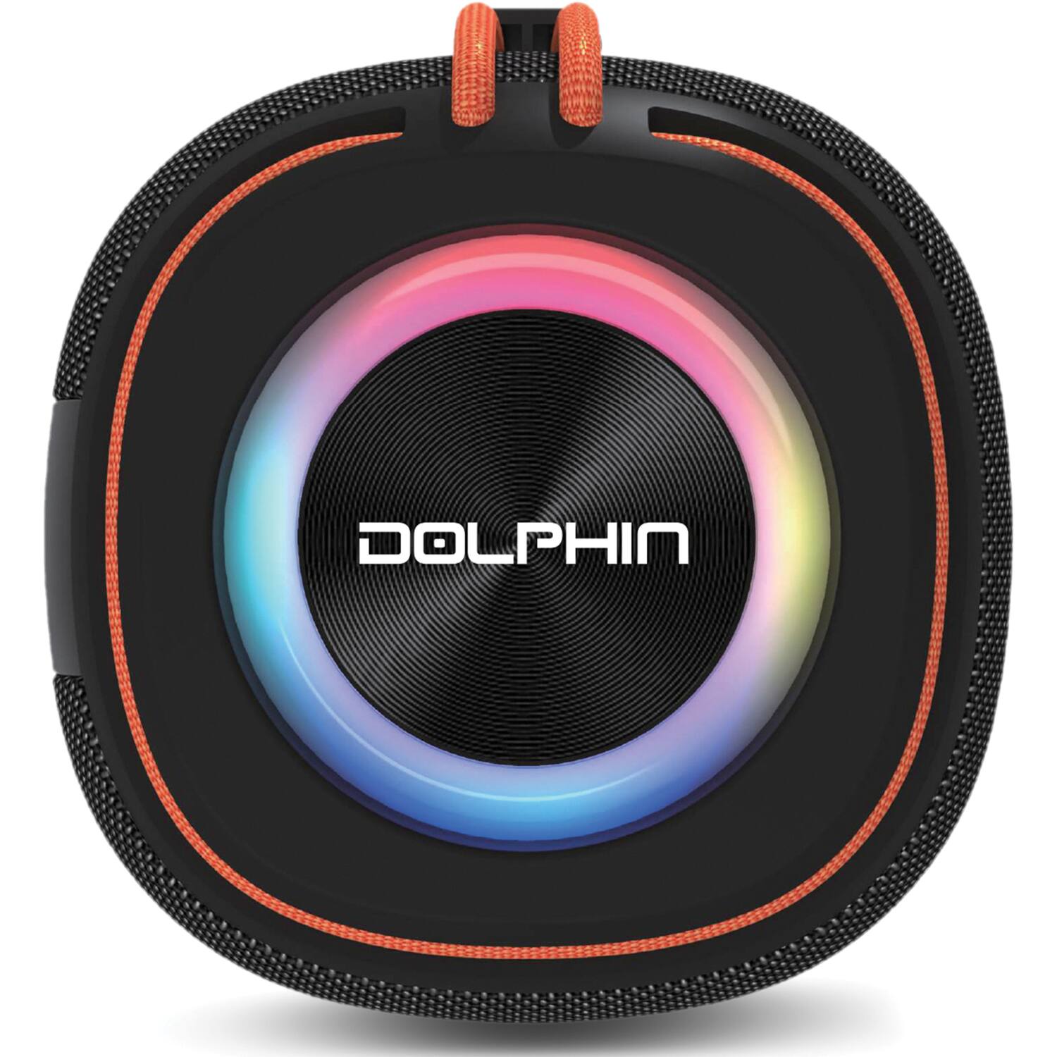 Alt View 1. Dolphin - Dolphin Audio Dr-60 Dr-60 Diver Sport 30-watt-continuous-power Bluetooth Waterproof Portable Speaker With Lights - Black.