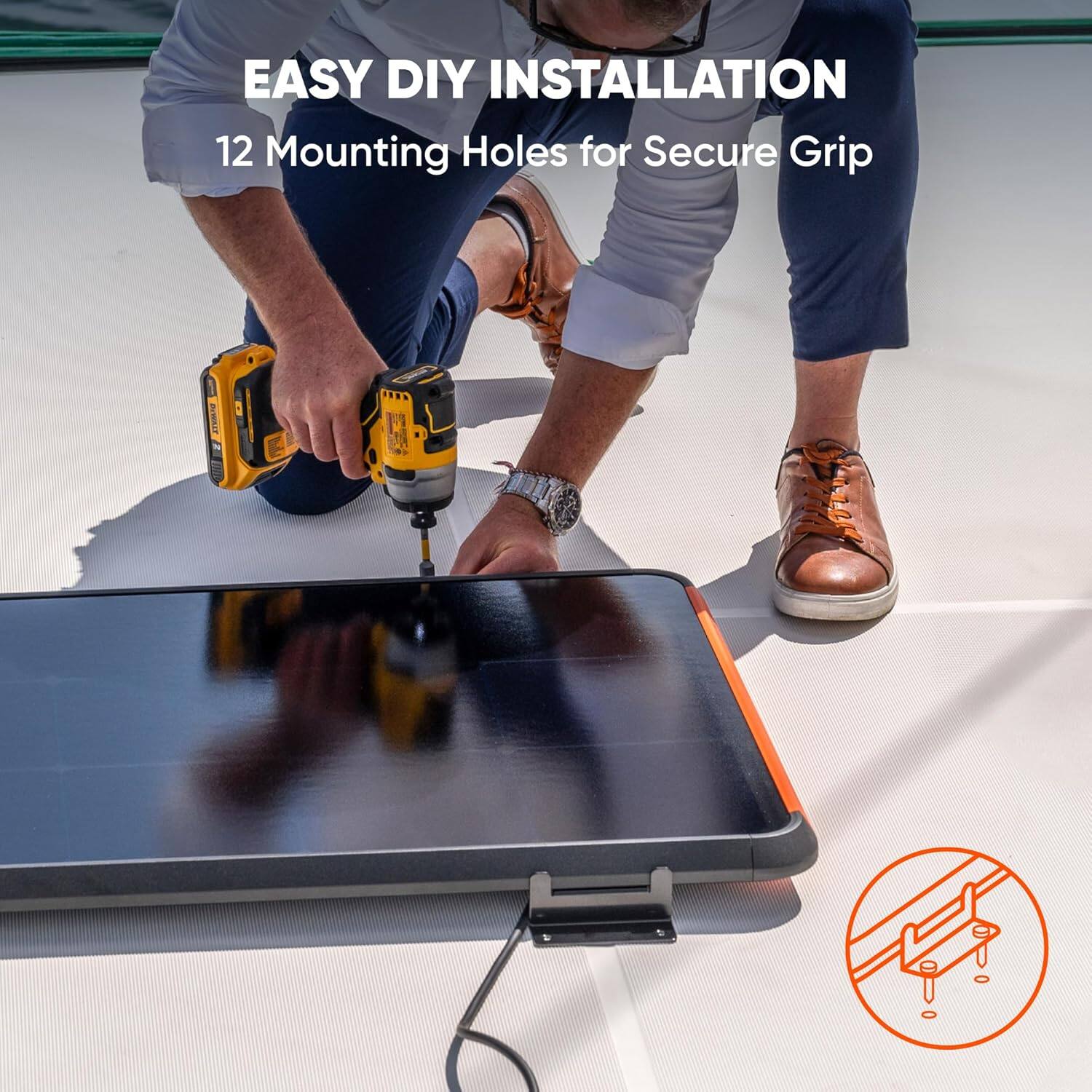 Easy DIY Installation: 12 Mounting Holes for Secure Grip