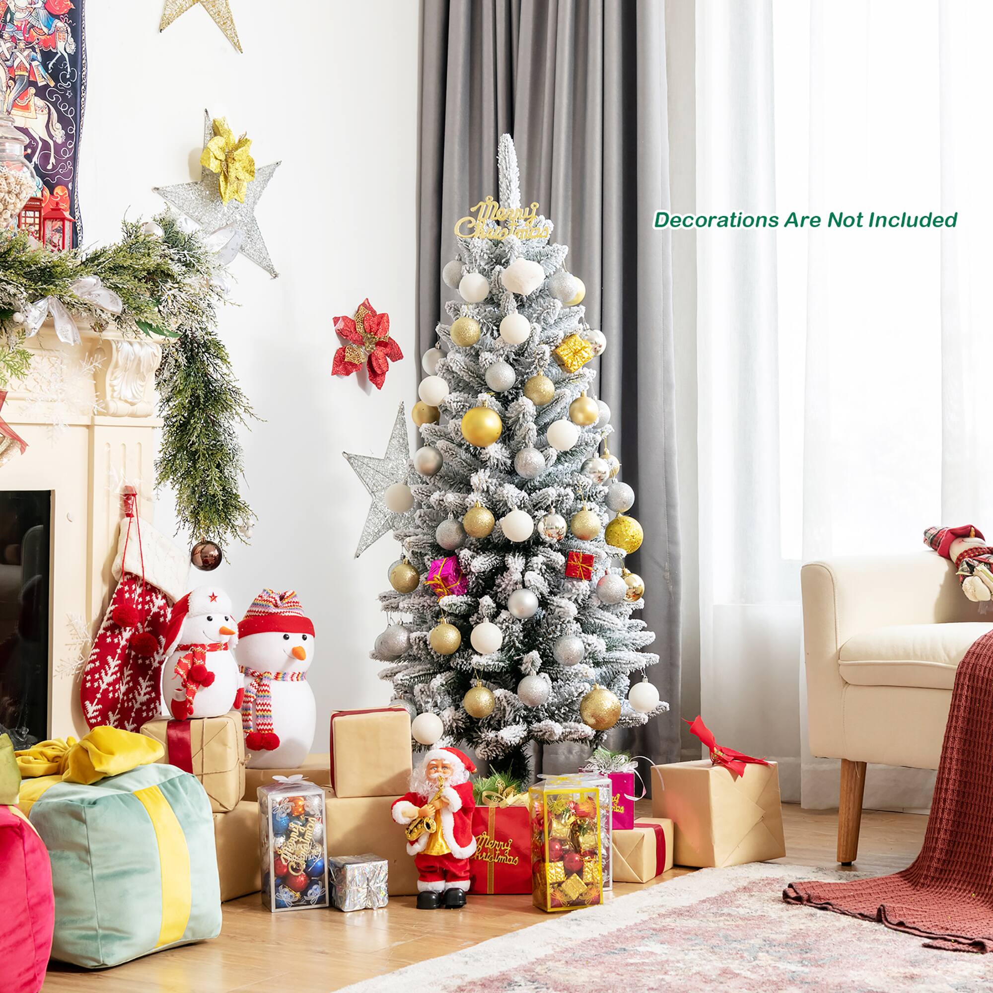 Decorations are not included.