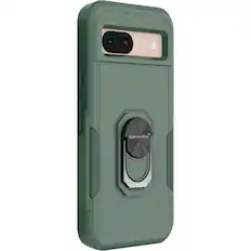 Angle. SaharaCase - Raider Series Kickstand Case for Google Pixel 8a - Cactus Green.