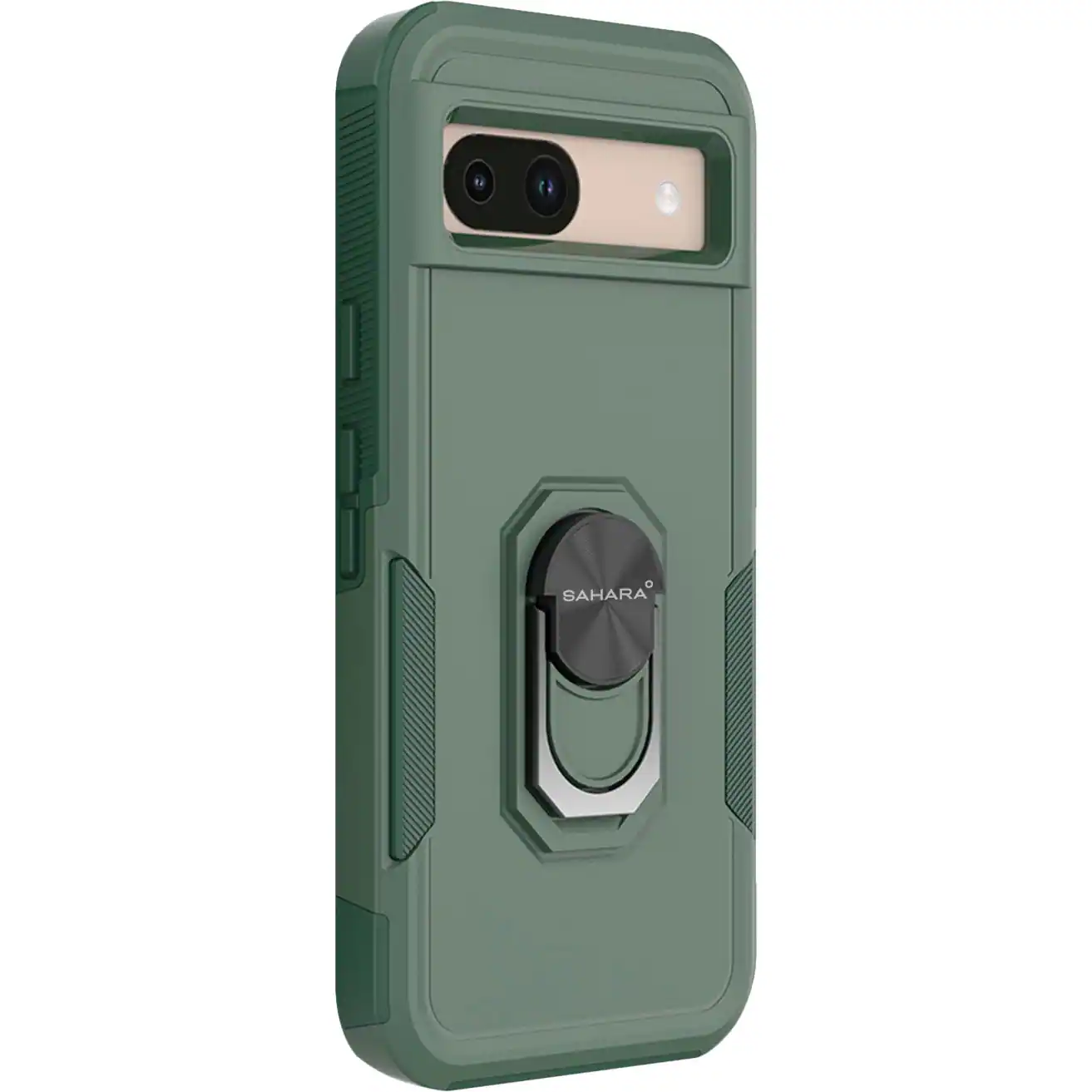 Angle. SaharaCase - Raider Series Kickstand Case for Google Pixel 8a - Cactus Green.