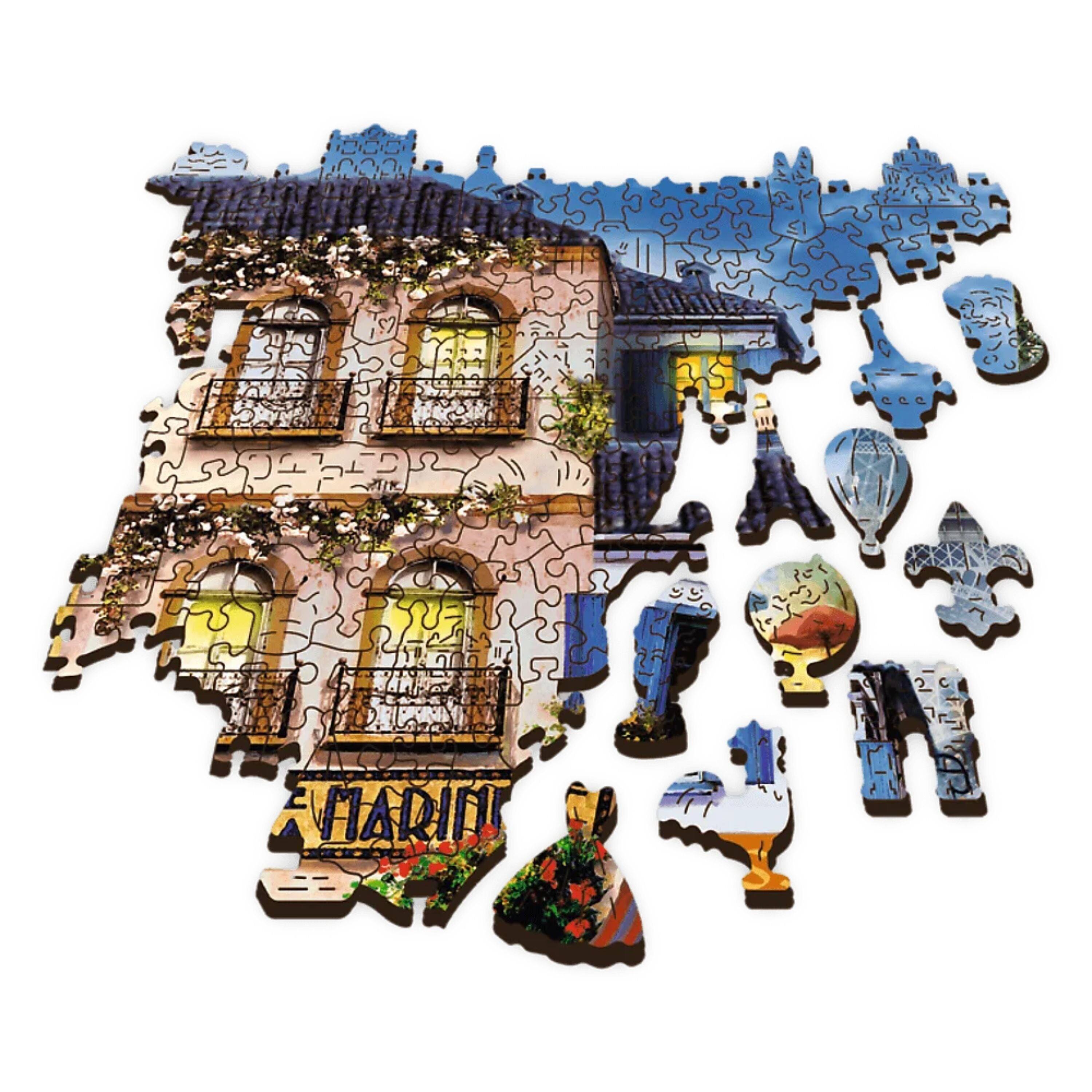 Alt View 1. Trefl - Trefl Wood French Alley 1000 Piece Wooden Puzzle.