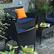 Alt View 3. Costway - 4 PCS Patio Rattan Furniture Set Cushioned Sofa Coffee Table Backyard Porch - Navy + Black.