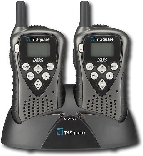 Front Standard. eXRS - eXRS 900MHz FHSS 2-Way Radios (Pair) - Charcoal Metallic/Black.