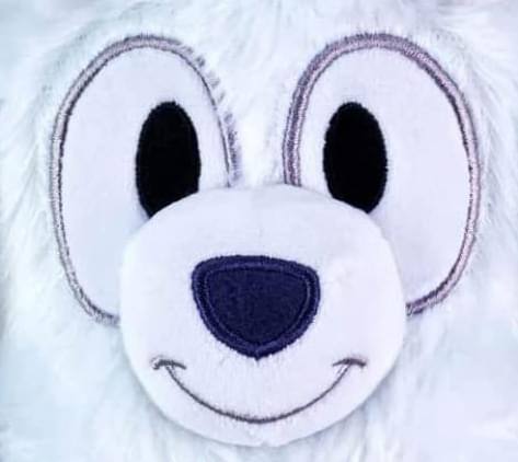 Alt View 1. Moose Toys - Bluey Family & Friends 8 Inch Character Plush | Lila - White.