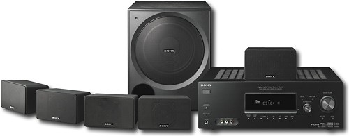  Sony - 900W 5.1-Ch. Home Theater System/Upconvert DVD