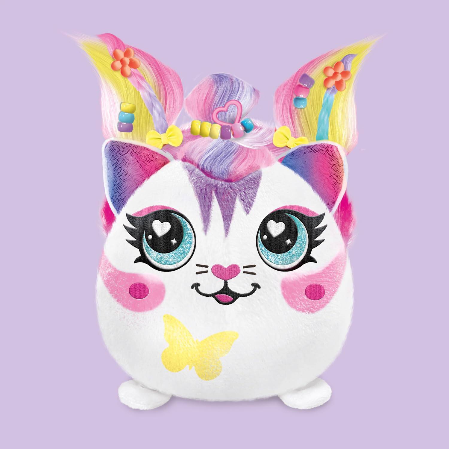 Alt View 4. Canal Toys - Airbrush Plush Hair'iffic Squishy Kitty – Styling & Airbrush Kit.