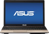 Front Standard. Asus - K-Series 15.6" Laptop - 4GB Memory - 500GB Hard Drive - Brown/Champagne.