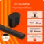 2.1 Soundbar: Fill your space with bass. 1 Soundbar and 1 Subwoofer. Hear sound all around. Dolby dtsx X ATMOS. Simplified setup experience. HOMI eARC. Bluetooth. VIZIO QuickFit Control with the VIZIO mobile app or TV remote.