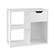 Alt View 17. Costway - 3-Cube Bookcase Organizer with 2-tier Wooden Storage Shelf & Pull-out Drawer - White.