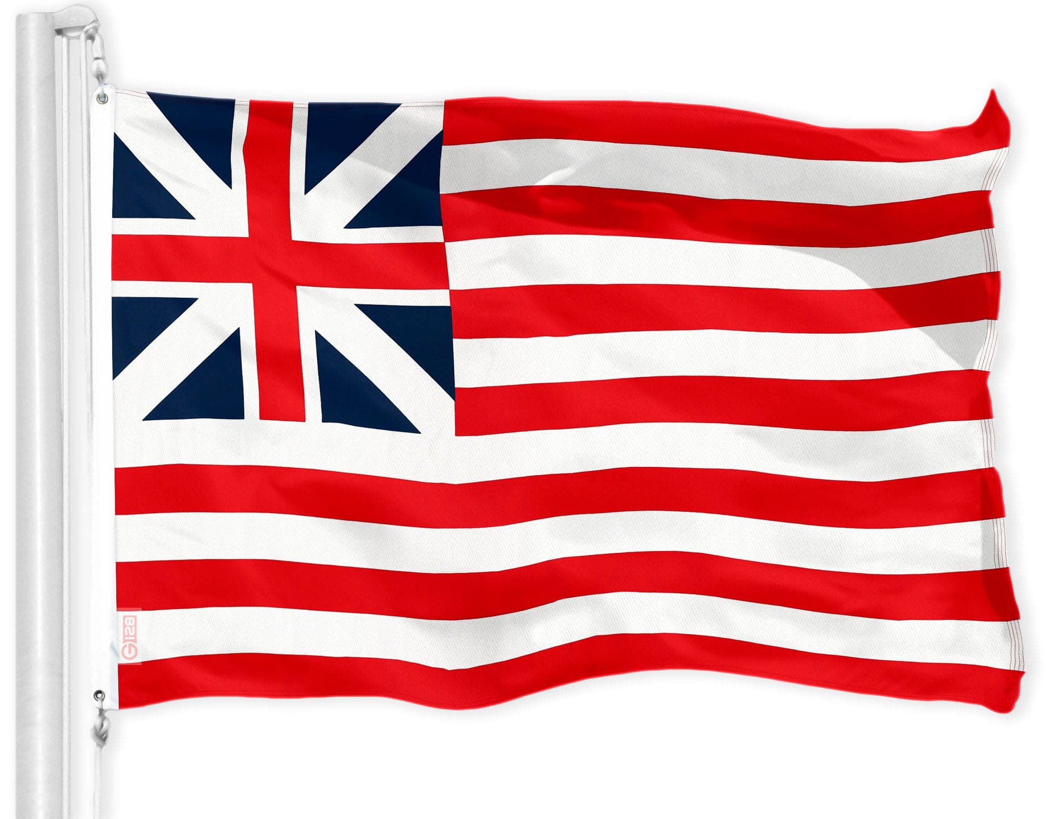 G128 - Grand Union Flag (First National American Flag), 3x5 ft Printed 150D Polyester - Assorted Colors