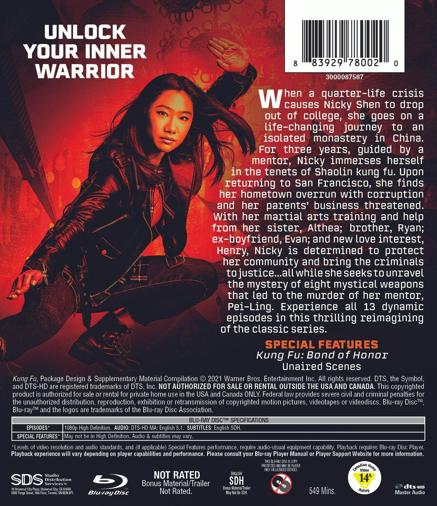 Back. Kung Fu: The Complete First Season (Box Set) [Blu-Ray].