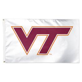 WinCraft - Virginia Tech Hokies 3' x 5' Single-Sided Vibrant Deluxe Flag - White