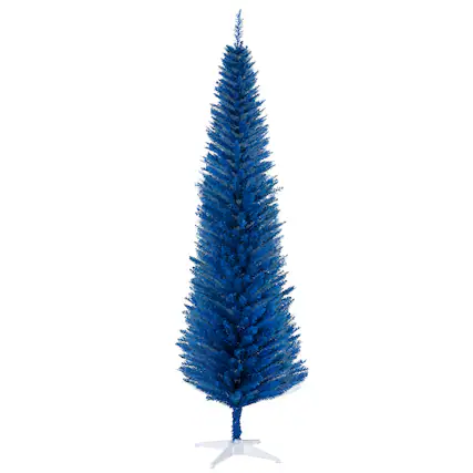 Front. Homcom - Decorated Christmas Tree - blue.
