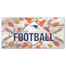 Fan Creations - 6'' x 12'' Hello Football Wall Art - White