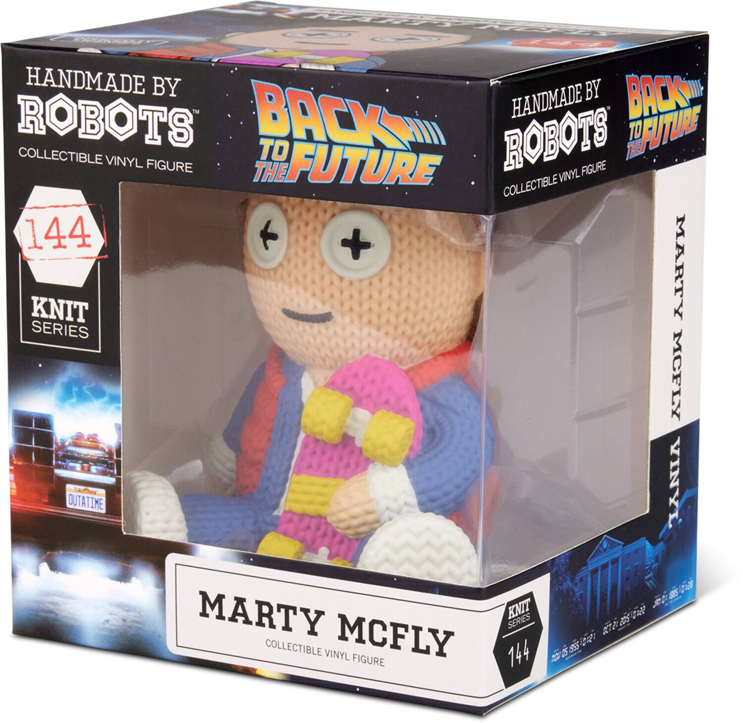 HANDMADE BY ROBOTS  
COLLECTIBLE VINYL FIGURE  

BACK TO THE FUTURE  

144  
KNIT SERIES  

MARTY MCFLY  
COLLECTIBLE VINYL FIGURE  

MARTY MCFLY  
COLLECTIBLE VINYL FIGURE  

144