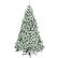 Front. Costway - 7.5FT Snow Flocked Artificial Christmas Tree Hinged w/1346 Tip and Foldable Base - Green/White.