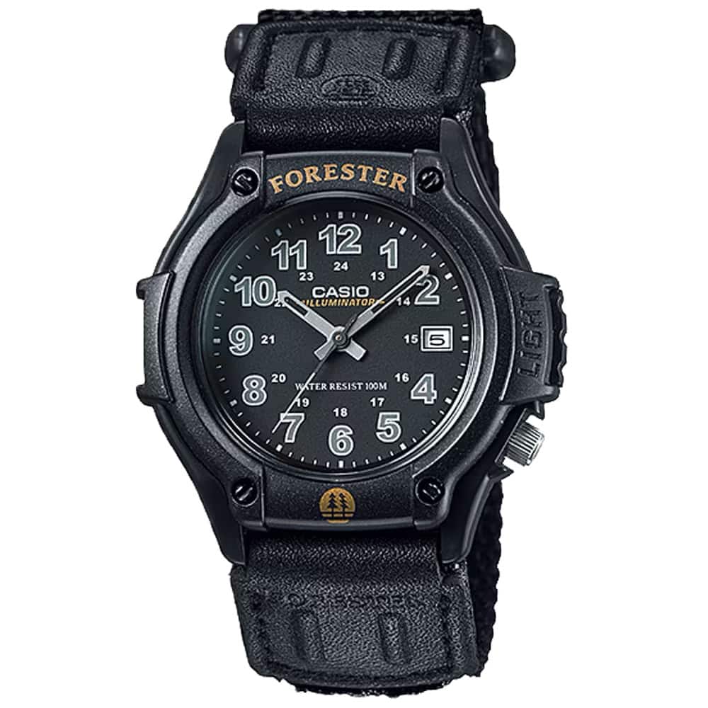 FORESTER  
CASIO  
ILLUMINATOR  
WATER RESIST 100M  
LIGHT