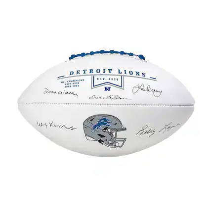 DETROIT LIONS
EST. 1934
NFL CHAMPIONS
1935
1935-1952
1953-1957
Doak Walker
Duke Slater
Walter Payton
Buddy Ryan
Art Barry