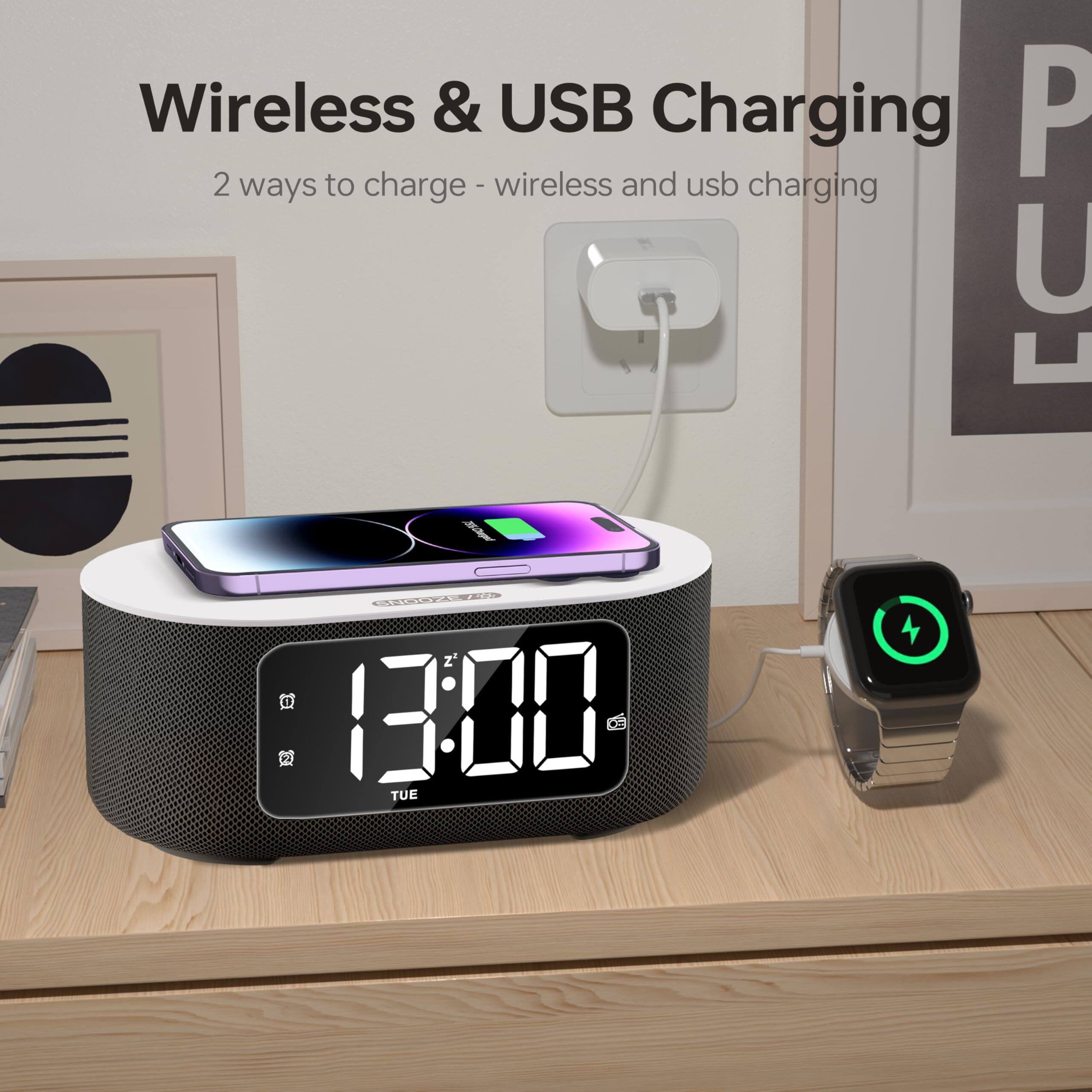 Wireless & USB Charging  
2 ways to charge - wireless and USB charging  

13:00  
TUE