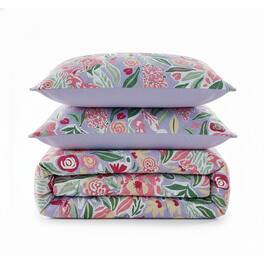 Shavel Home Products - Shavel 100% Polyester Luxury Seersucker Happy Floral Comforter Set Full/Queen - Multi