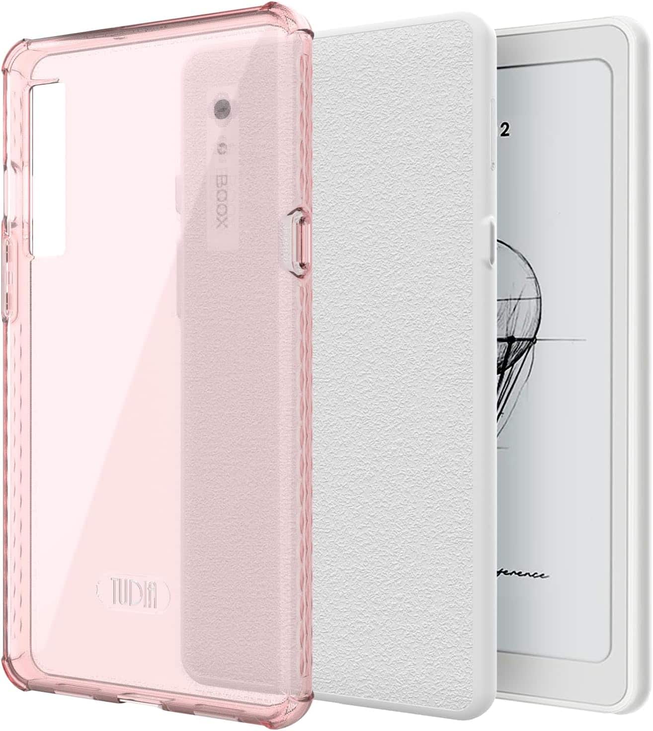 TUDIA - SKN Clear Designed for Onyx Boox Palma 2 Case Back Cover DO NOT FIT Palma 2 PRO - Pink