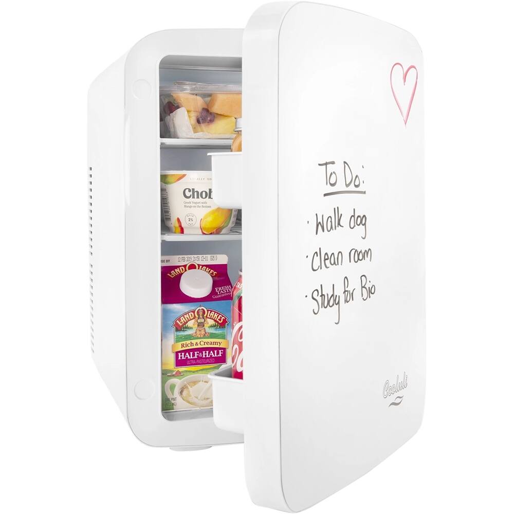 Left. Cooluli - Vibe 0.5 Cu. Ft. Mini Fridge - White.