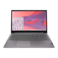 Lenovo - IdeaPad 3i Chromebook 15.6" FHD Laptop - Intel Celeron - 4GB Memory with 64GB eMMC Storage - Artic Grey - Front_Zoom