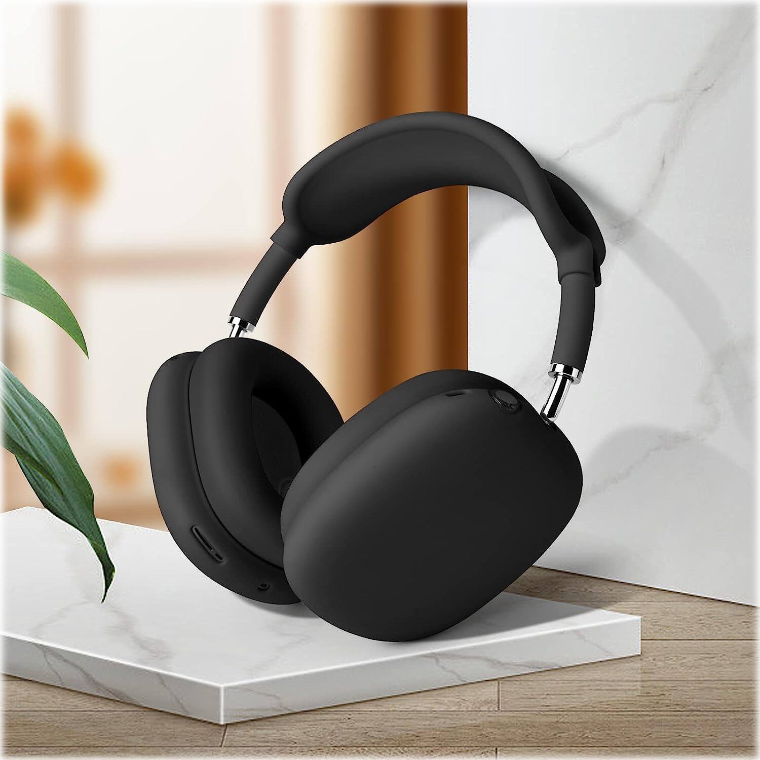 Alt View 17. SaharaCase - Silicone Combo Kit Case for Apple AirPods Max Headphones - Black.