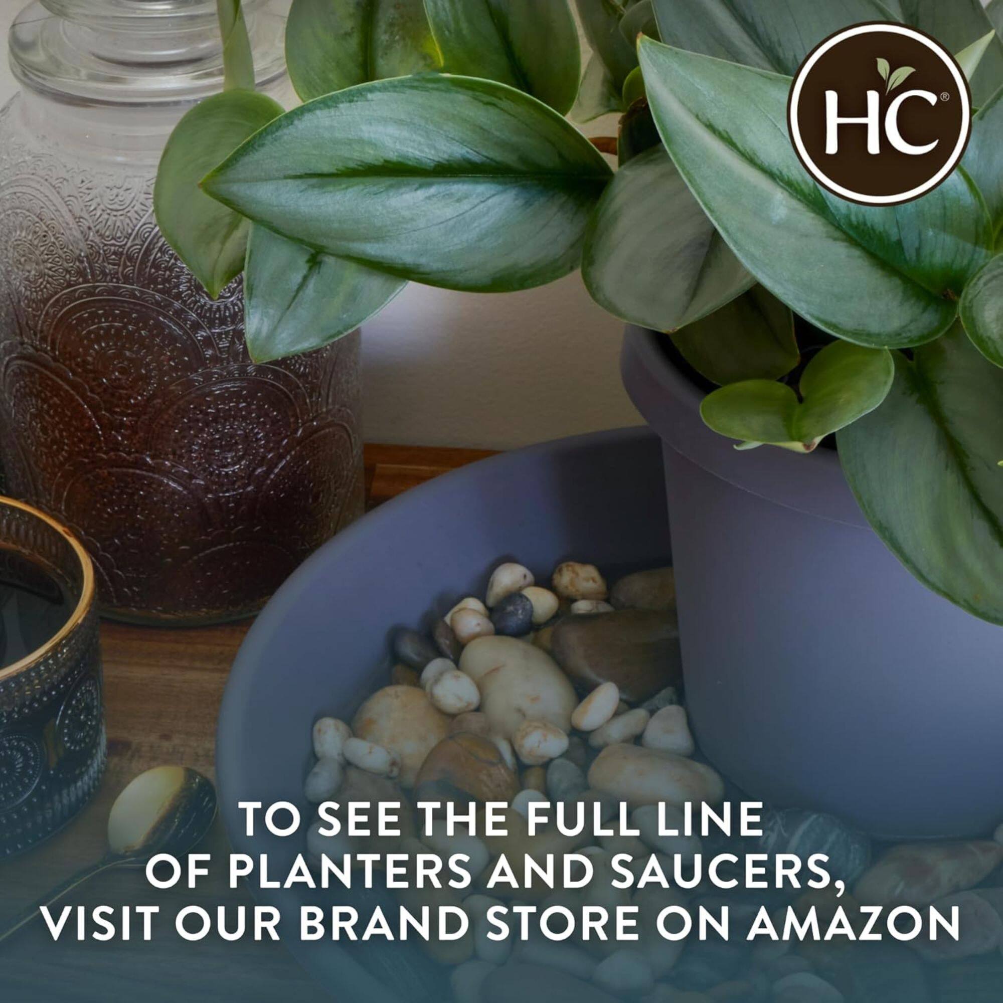 To see the full line of planters and saucers, visit our brand store on Amazon