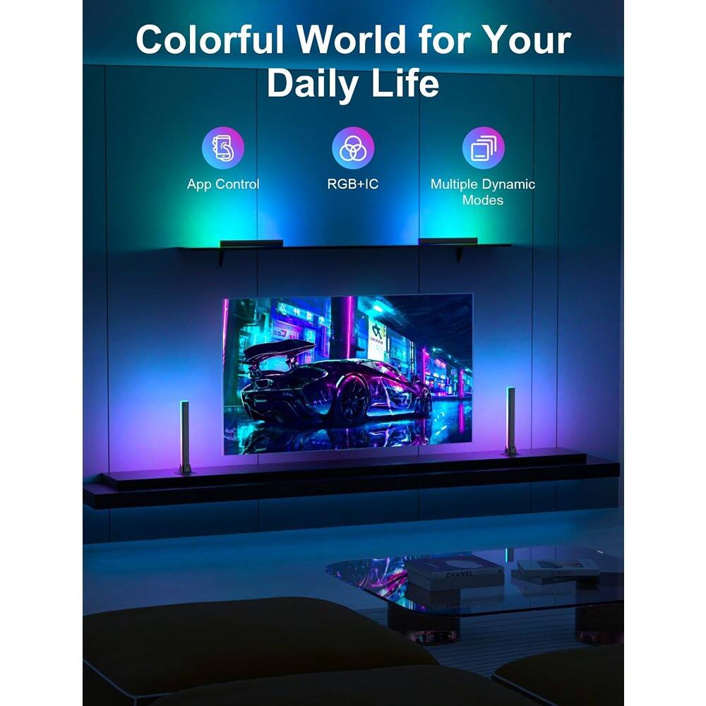 Colorful World for Your Daily Life

- App Control
- RGB+IC
- Multiple Dynamic Modes
