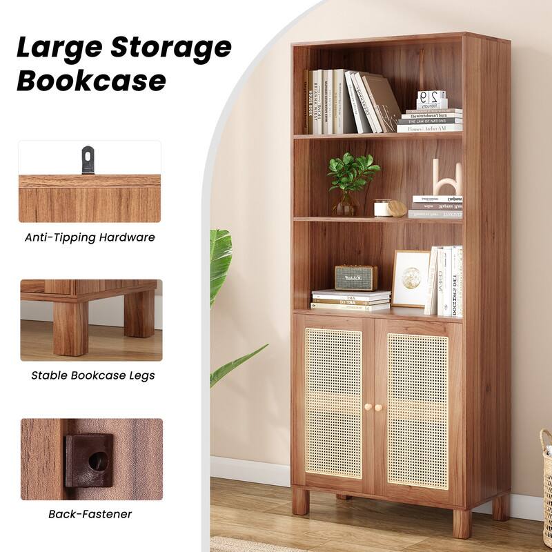 Large Storage Bookcase

Anti-Tipping Hardware

Stable Bookcase Legs

Back-Fastener