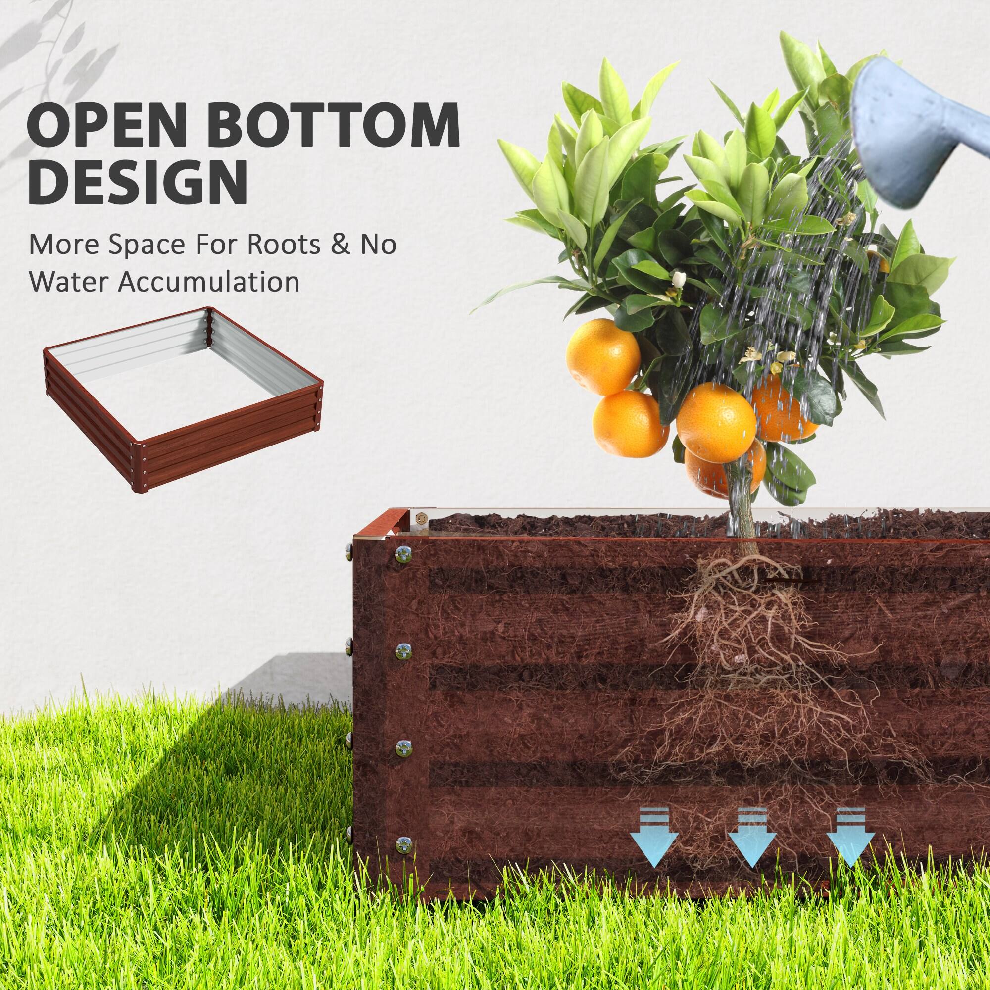 OPEN BOTTOM DESIGN
More Space For Roots & No Water Accumulation