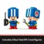 Includes 2 Blue Toad (Pit Crew) figures.